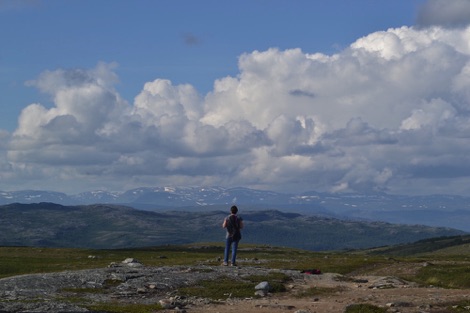 Mountain scenery near the Alta Canyon, Norway